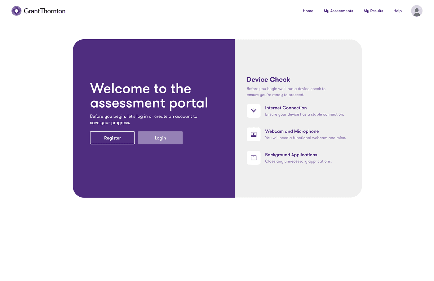 Branded in Grant Thornton's signature style to make it feel like an extensions of their product suite
